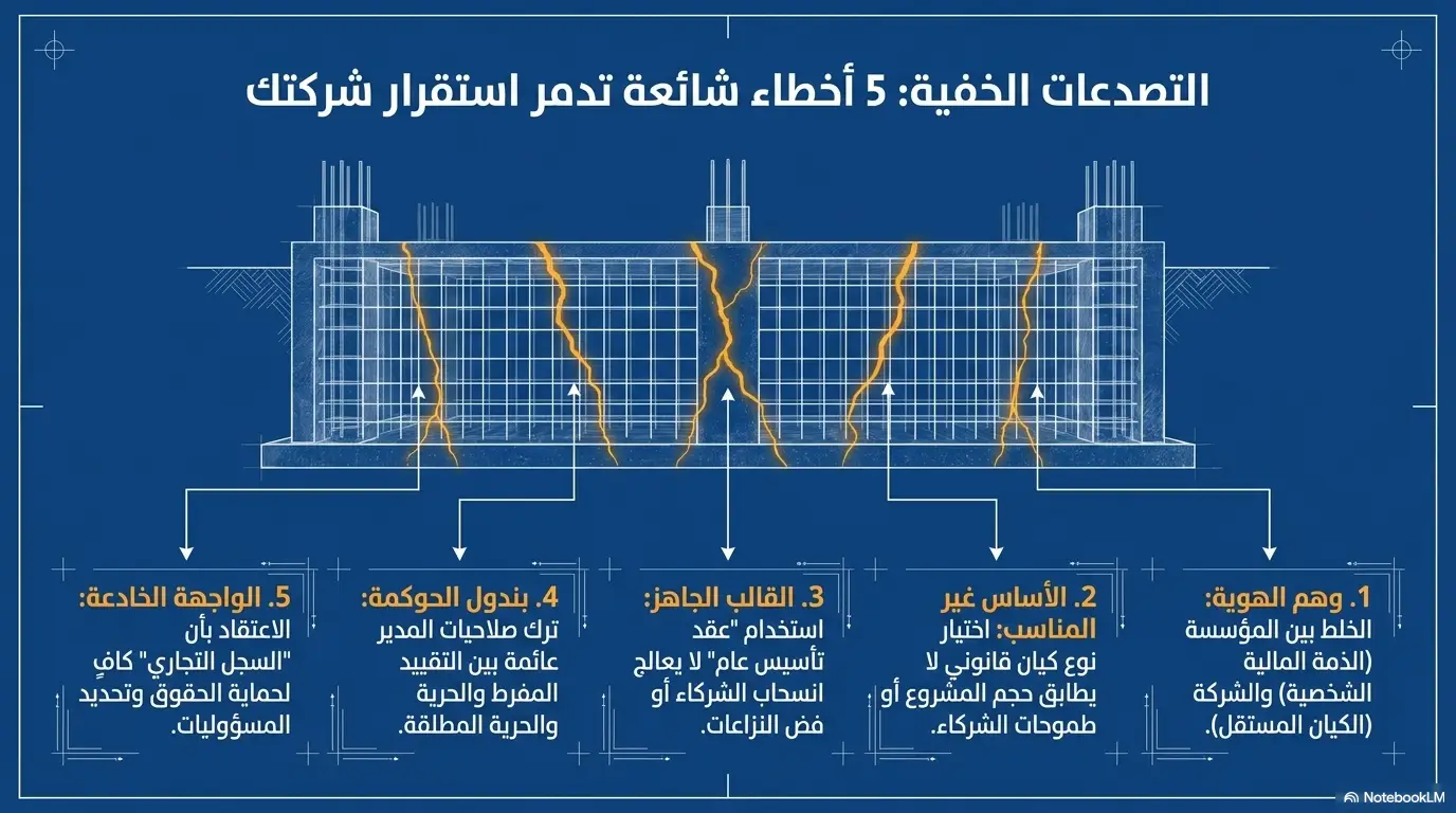 أخطاء شائعة تدمر استقرار شركتك