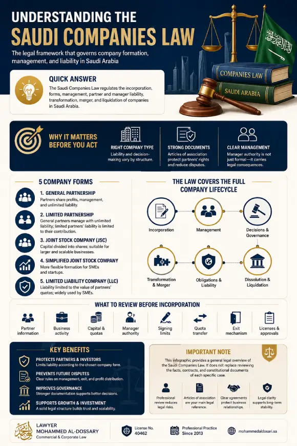 INFOGRAPHIC UNDERSTANDING THE SAUDI COMPANIES LAW
