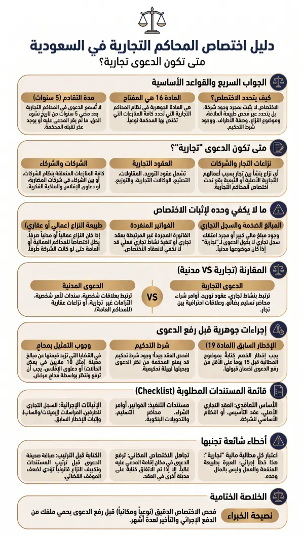 اختصاص المحاكم التجارية
