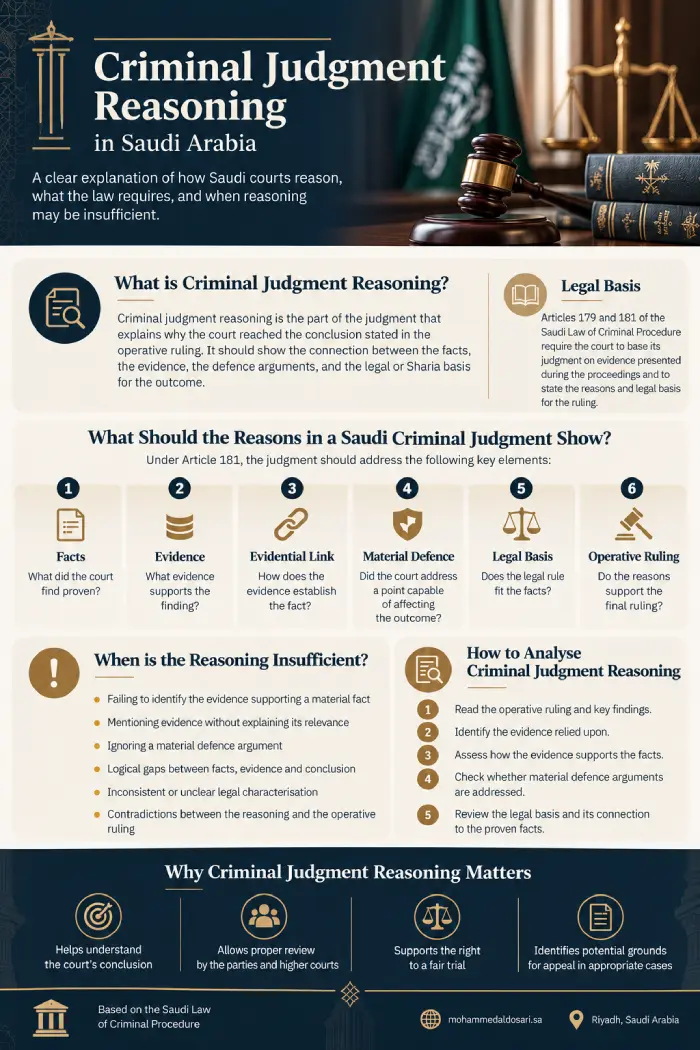 Criminal Judgment Reasoning in Saudi Arabia
